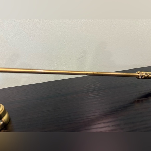 Golden Brass Candle Snuffer Ralph Lauren Christmas Asthenic - Picture 4 of 8